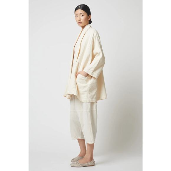 Atelier Delphine Haori Jacket Kinari Natural Ivory 100% Cotton Size XS EUC $400 - Picture 11 of 16